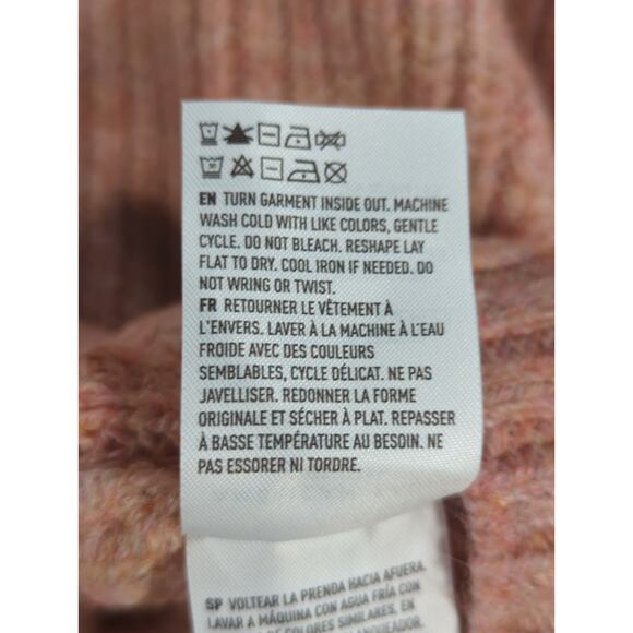 NWT American Eagle Womens Sweater Small Pink Ribbed Knit Long Sleeve Pullover - Picture 12 of 14
